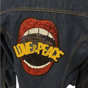 LOVE and PEACE Jean Jacket